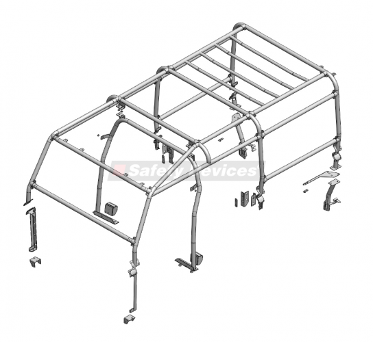 teenagere lade som om Definere Land Rover Defender 110 Station Wagon Multi Point Bolt-in Roll Cage |  Safety Devices – Experts In Automotive Safety Solutions