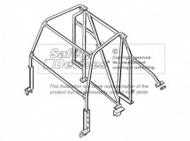 Land Rover Defender 90 Hard Top with bulkhead Multi Point Bolt-in Roll Cage
