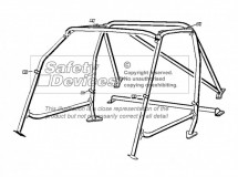 Toyota Corolla AE92 Sunroof Multi Point Bolt-in Roll Cage