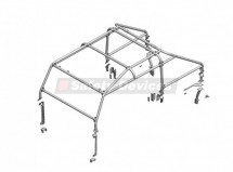 Land Rover Defender 110 Crew/Double Cab Pick-Up 6 Point Bolt-in Roll Cage