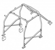 BMW 3 Series E36 Coupe Multi Point Bolt-in Roll Cage