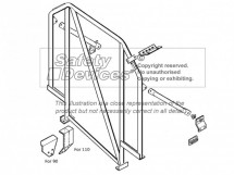 Land Rover Defender 90 Station Wagon with bulkhead 4 Point Bolt-in Roll Cage